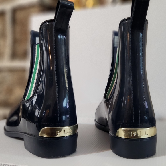 Ralph Lauren Rain Shoe (Ankle) Boot Blue 10B - Picture 2 of 11